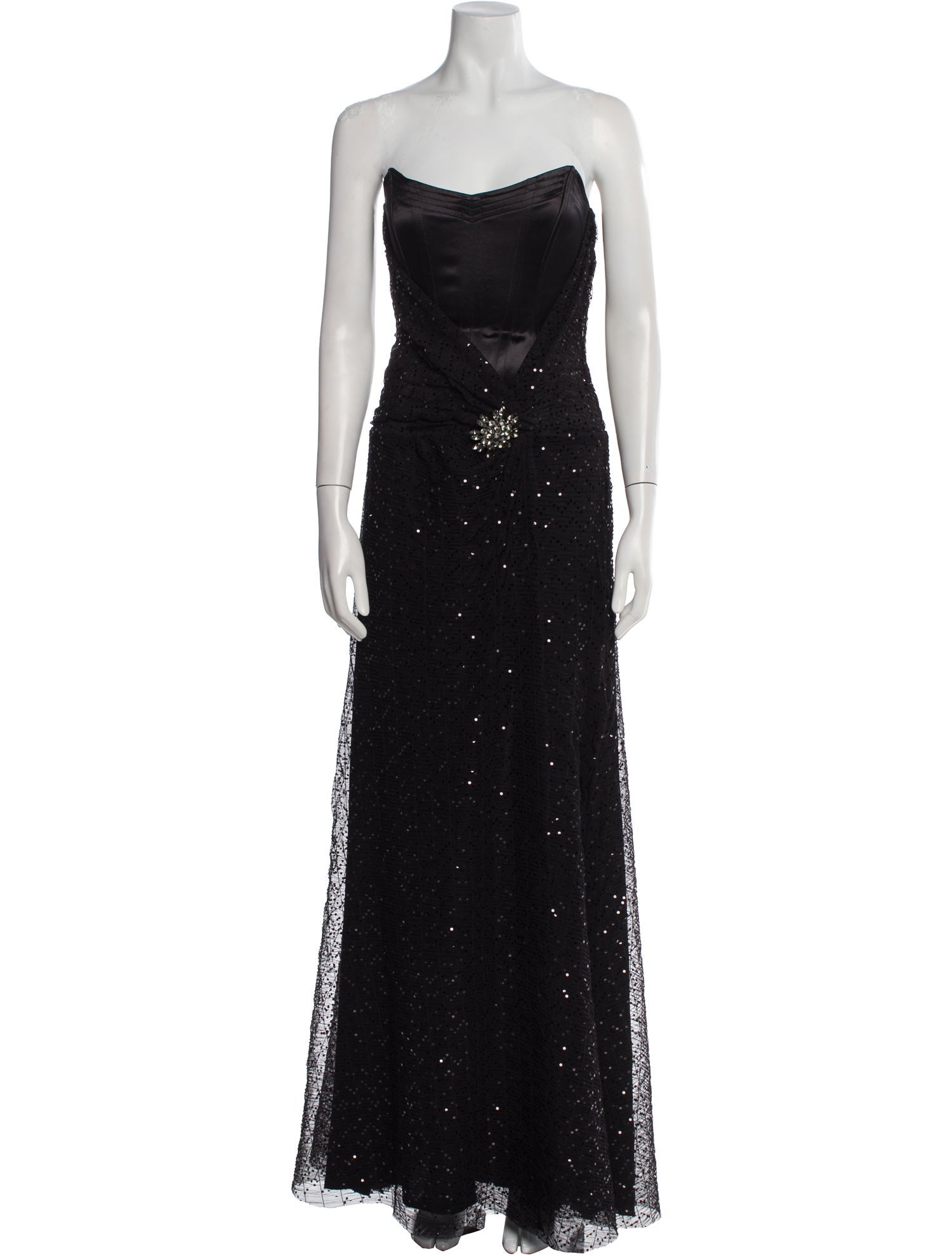 Juan Carlos Pinera Silk Long Dress