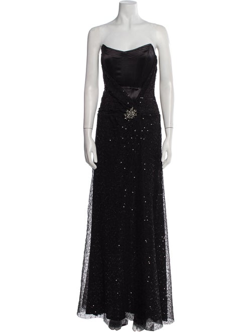 Juan Carlos Pinera Silk Long Dress