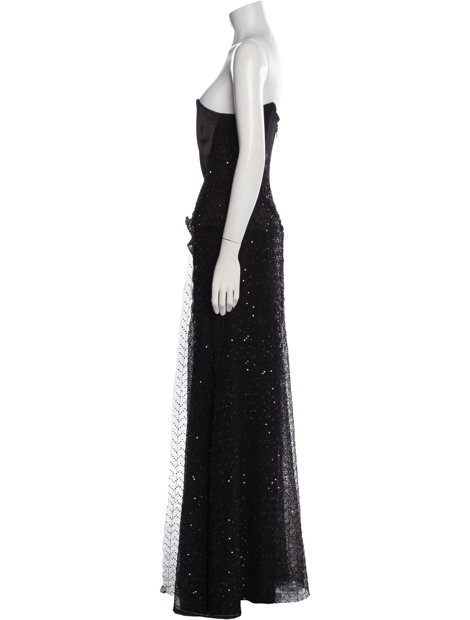 Juan Carlos Pinera Silk Long Dress