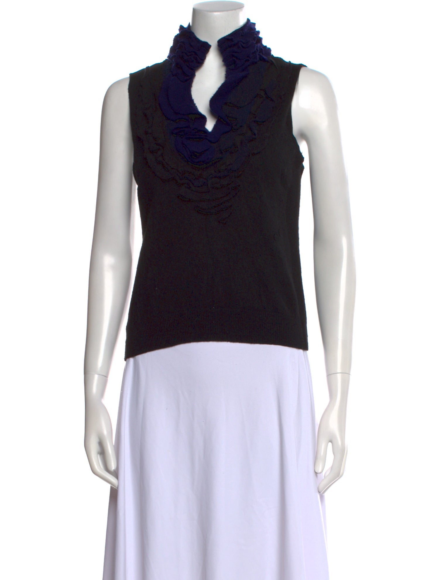 AOI Cashmere Cowl Neck Top