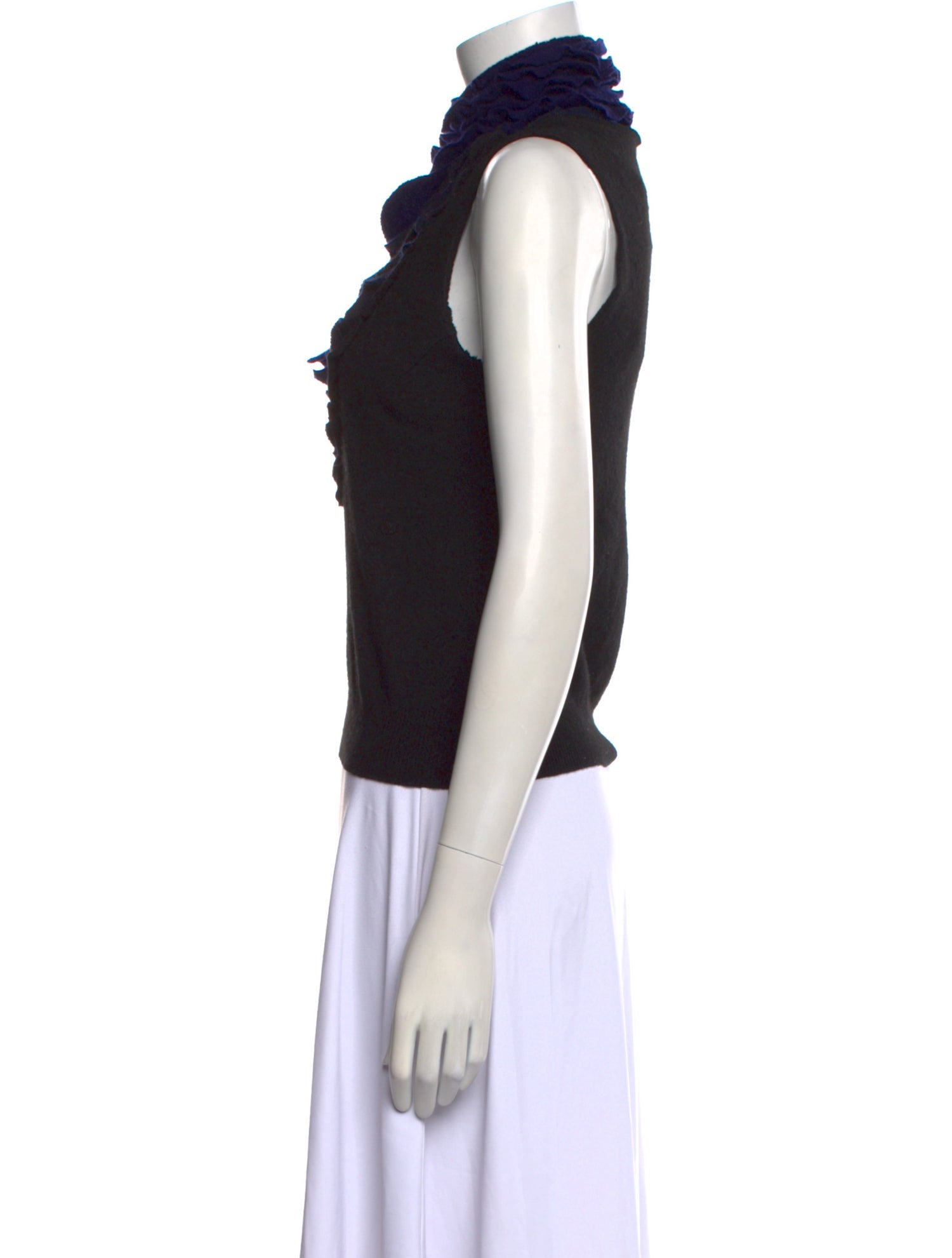 AOI Cashmere Cowl Neck Top