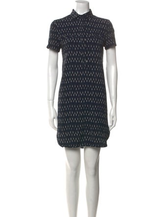 John Dalia Printed Mini Dress