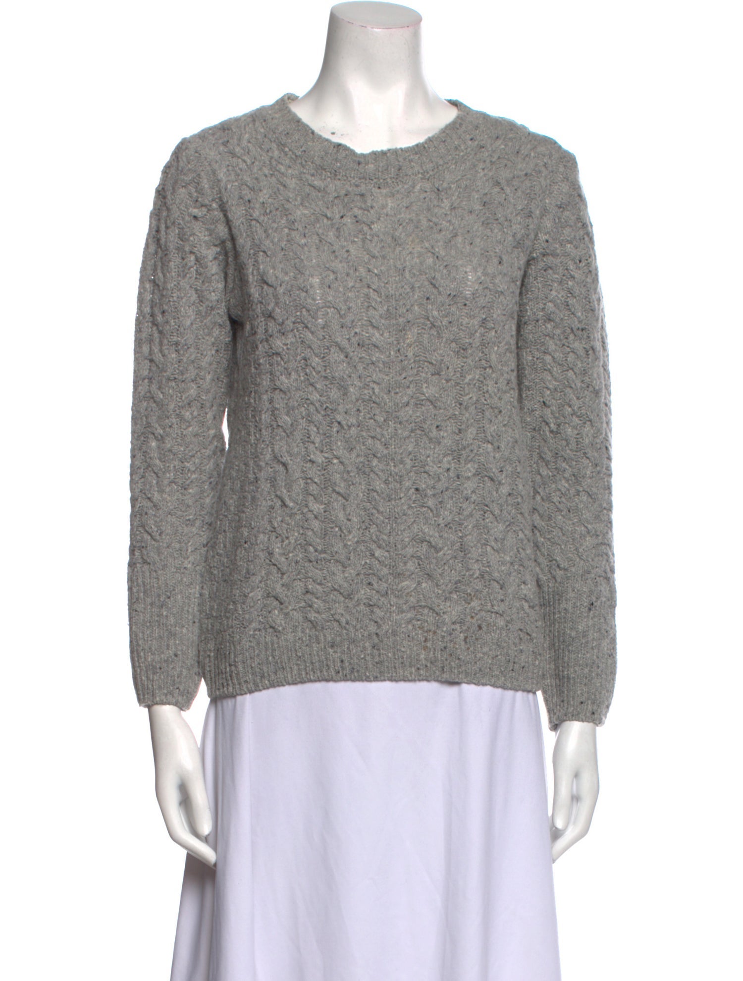 John Dalia Wool Scoop Neck Sweater