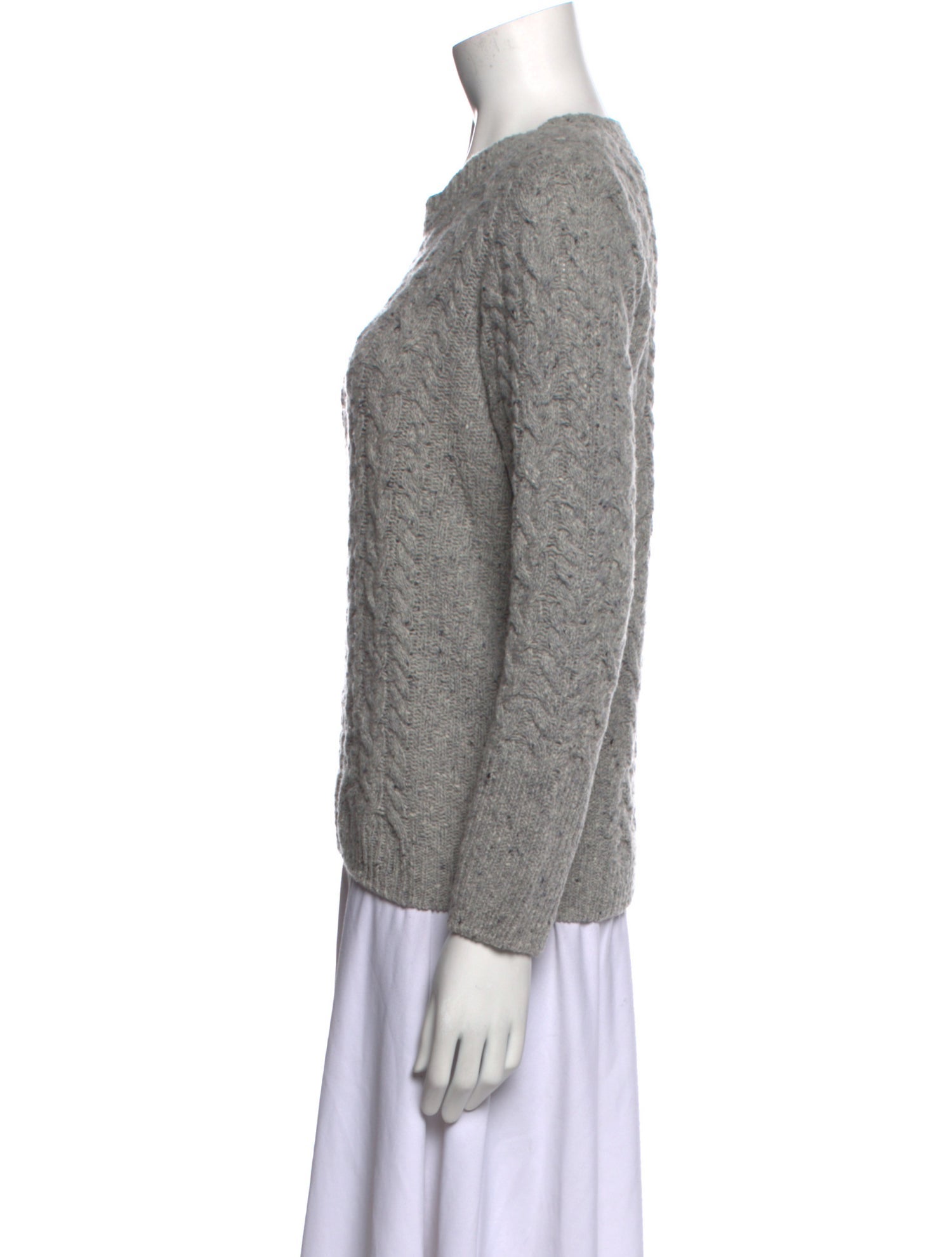 John Dalia Wool Scoop Neck Sweater