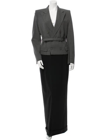 Jean Paul Gaultier Virgin Wool Belted Coat w/ Tags