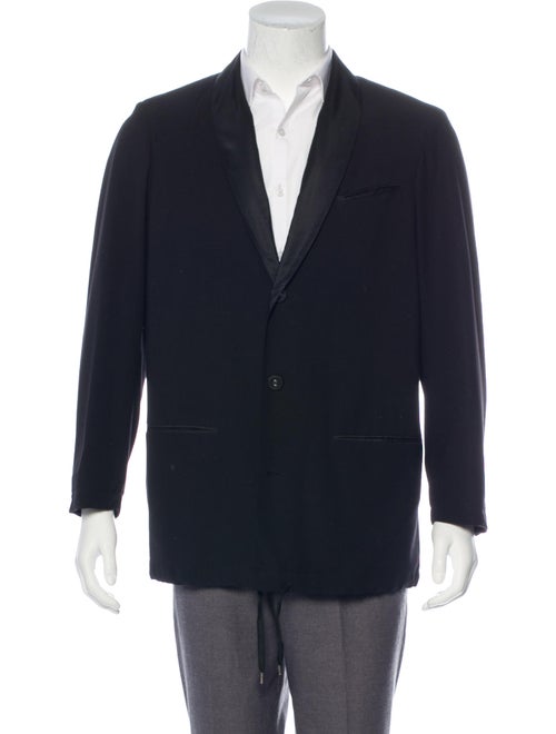 Jean Paul Gaultier Wool Tuxedo Jacket black