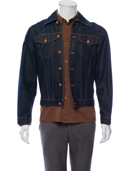 Jean Paul Gaultier Layered Denim Jacket blue