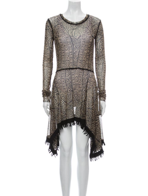 Jean Paul Gaultier Paisley Print Mini Dress