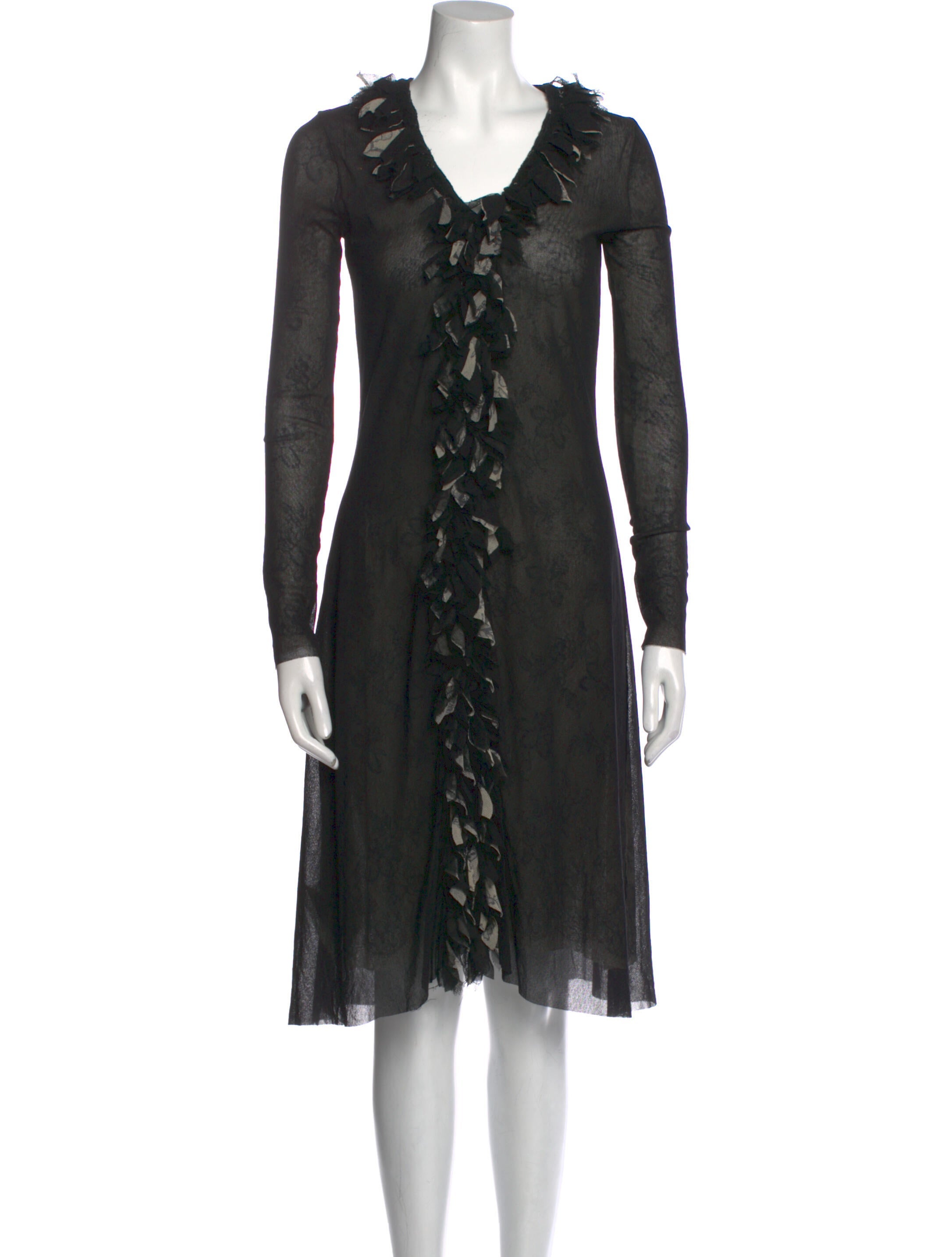 Jean Paul Gaultier Vintage Midi Length Dress Black Dresses, Clothing