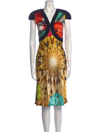 Jean Paul Gaultier Silk Knee-Length Dress