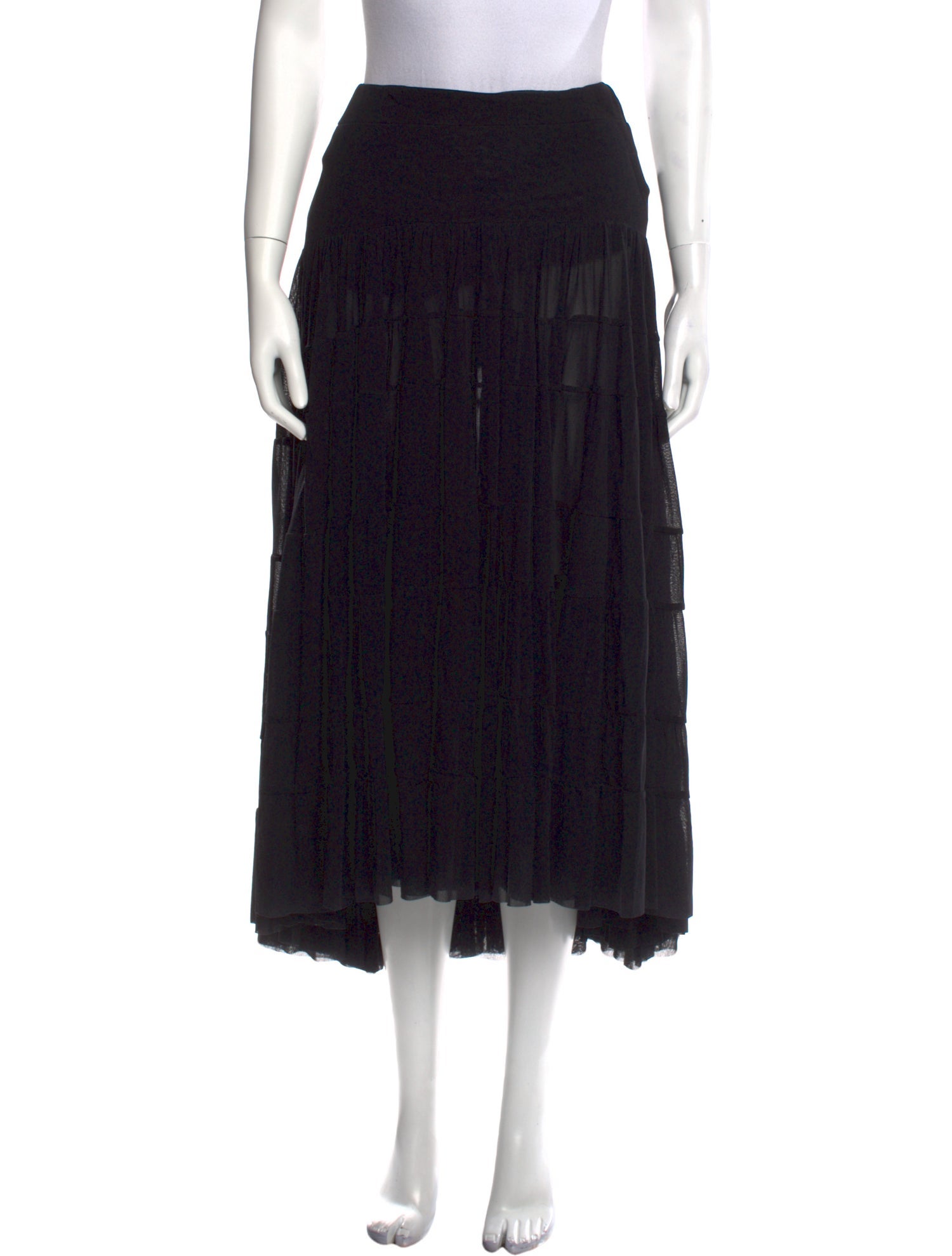 ワンピース JEAN PAUL GAULTIER Women Mid Skirts RO234IT0040000 Black Jean Paul Gaultier Black Slip Skirt – Treasures of NYC
