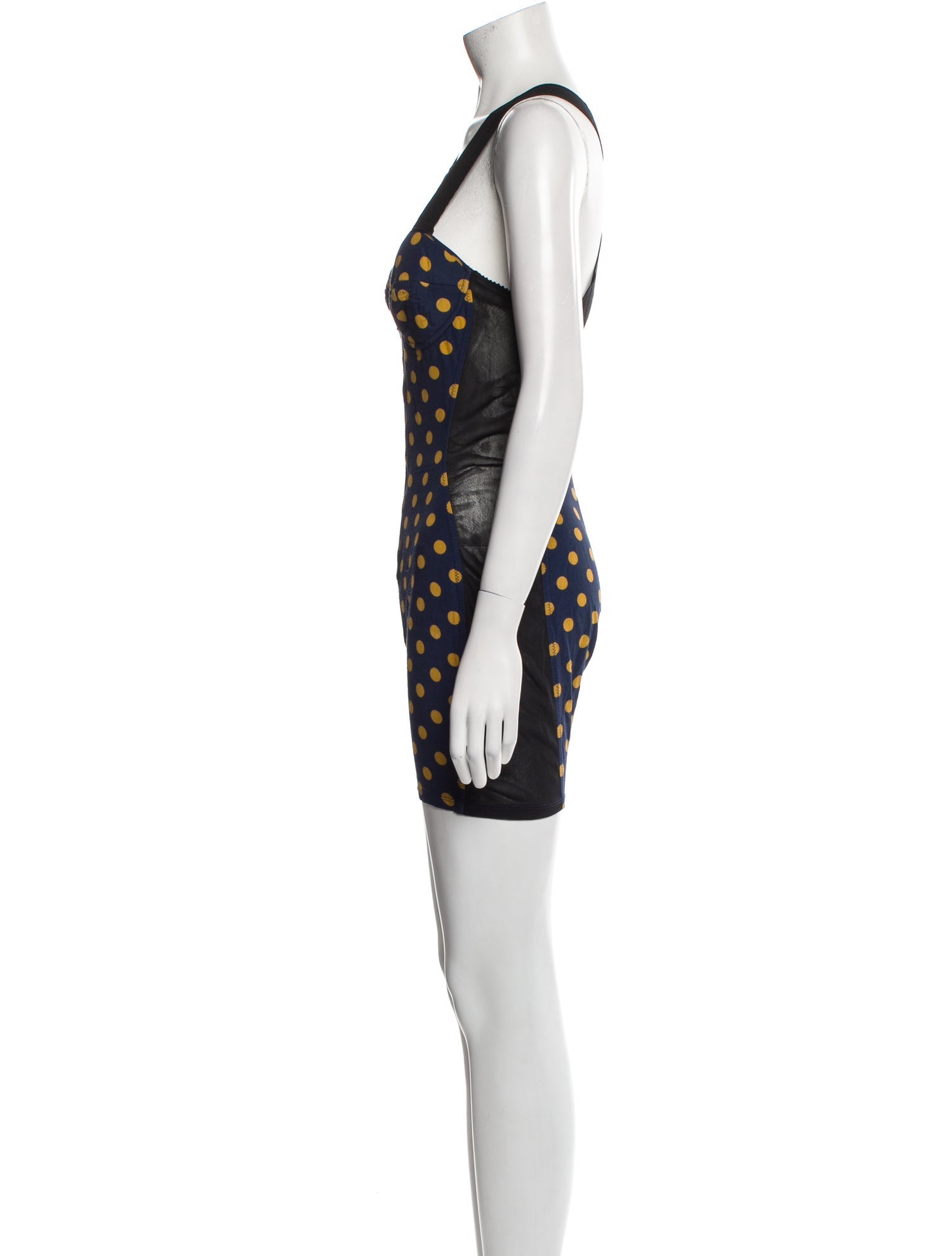 Junior Gaultier Polka Dot Print Square Neckline Romper