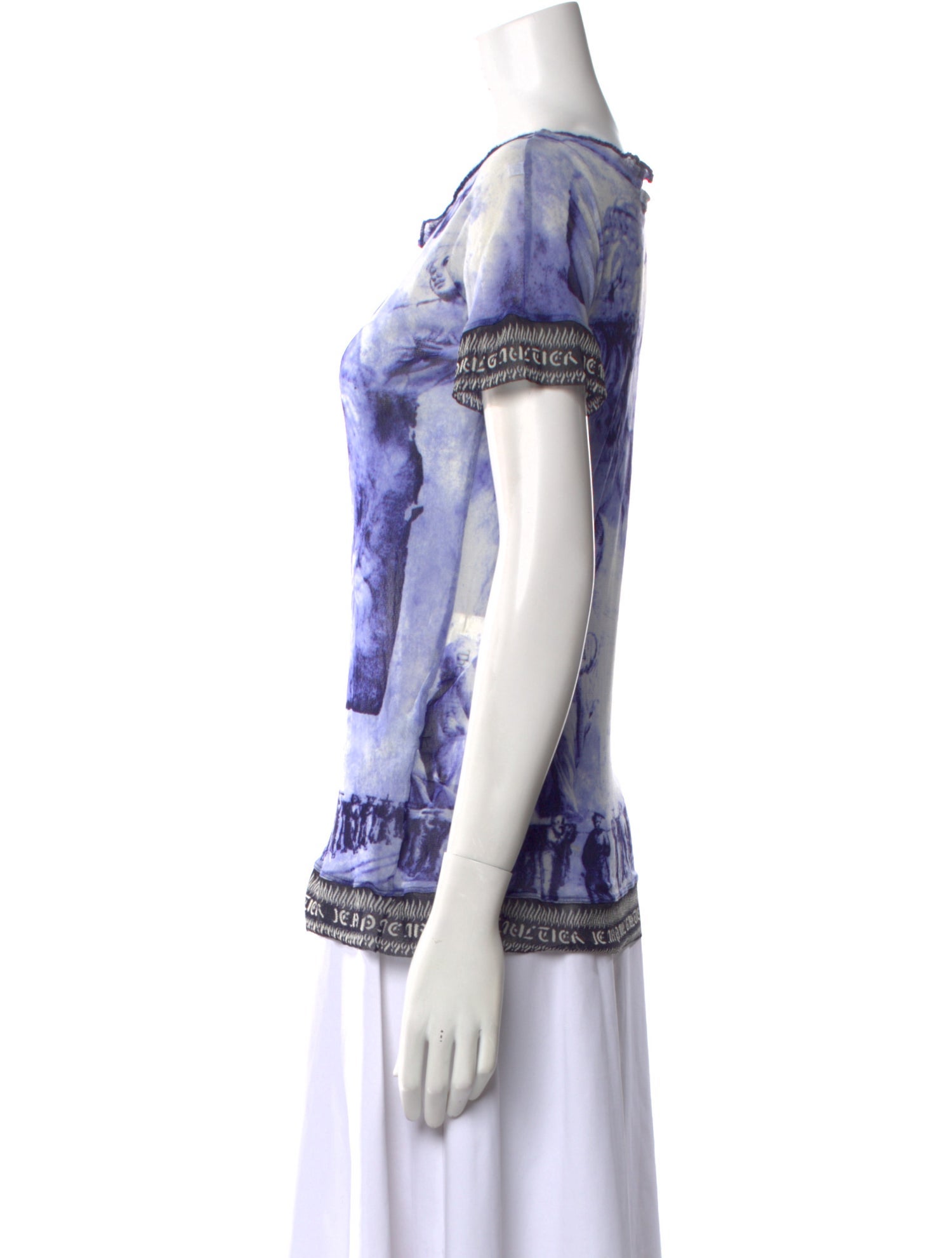 Jean Paul Gaultier Classique Vintage Tie-Dye Print T-Shirt