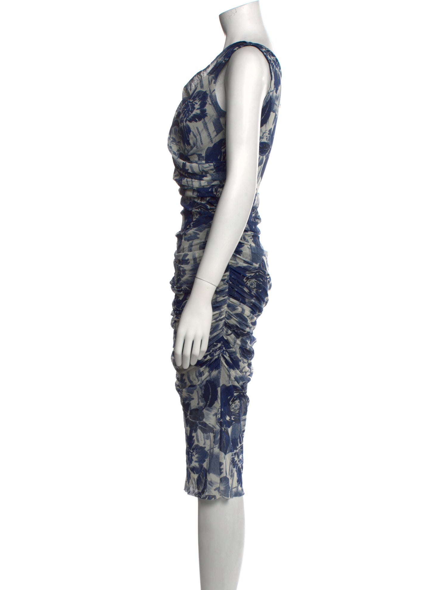 Jean Paul Gaultier Printed Knee-Length Dress