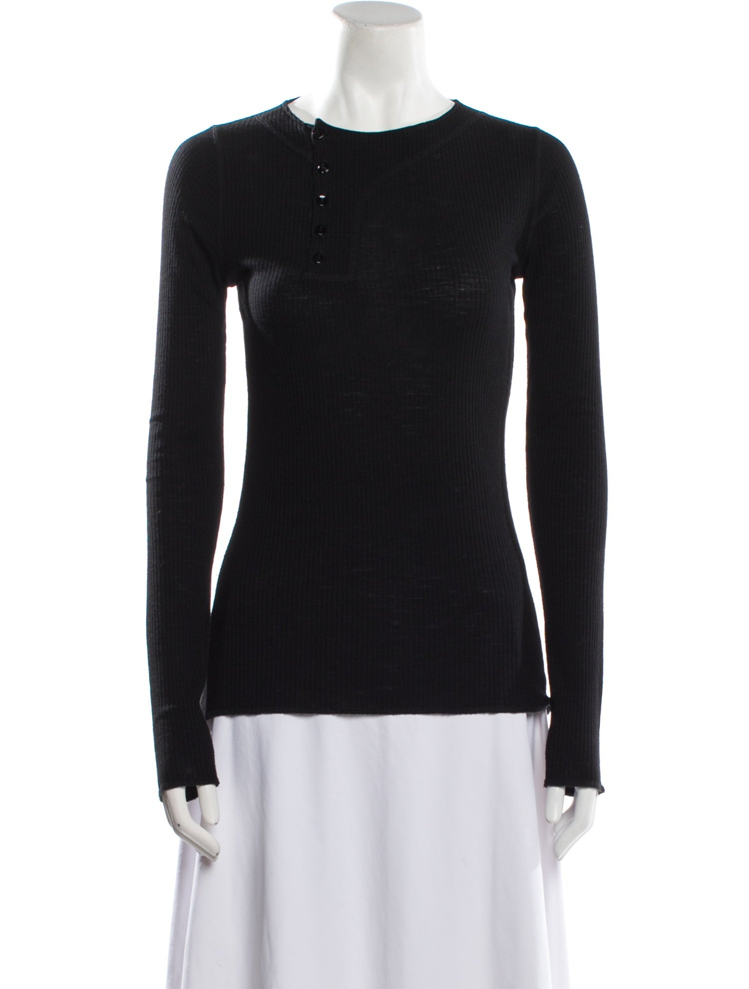 Jean Paul Gaultier Wool Crew Neck Top