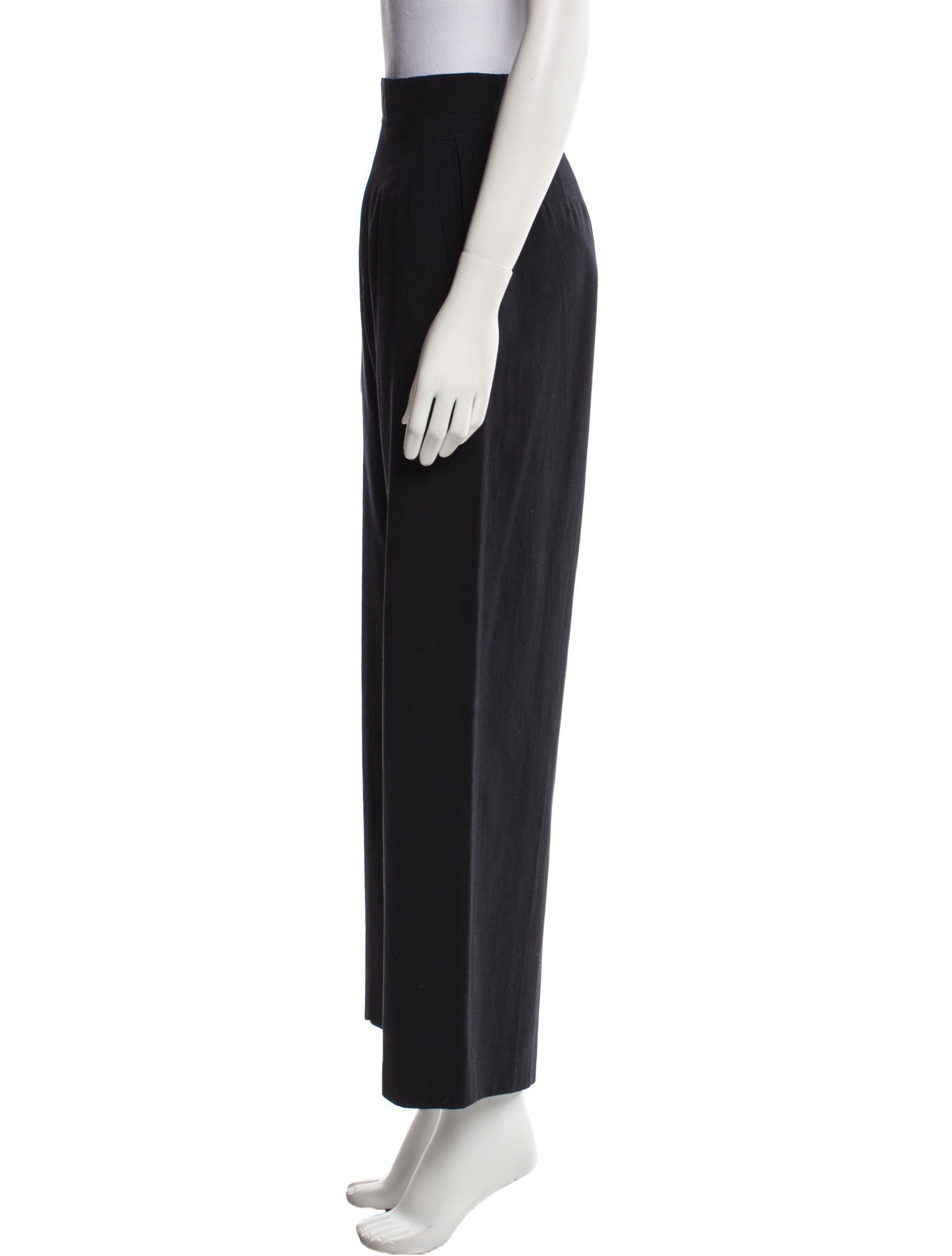 Jean Paul Gaultier Virgin Wool Wide Leg Pants