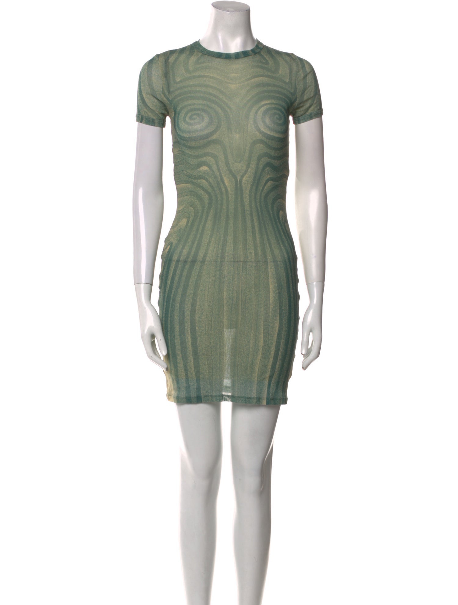 Jean Paul Gaultier Crew Neck Mini Dress