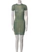 Jean Paul Gaultier Crew Neck Mini Dress