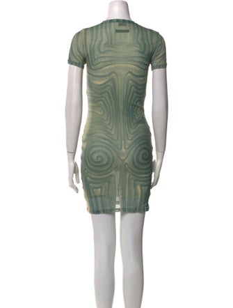 Jean Paul Gaultier Crew Neck Mini Dress