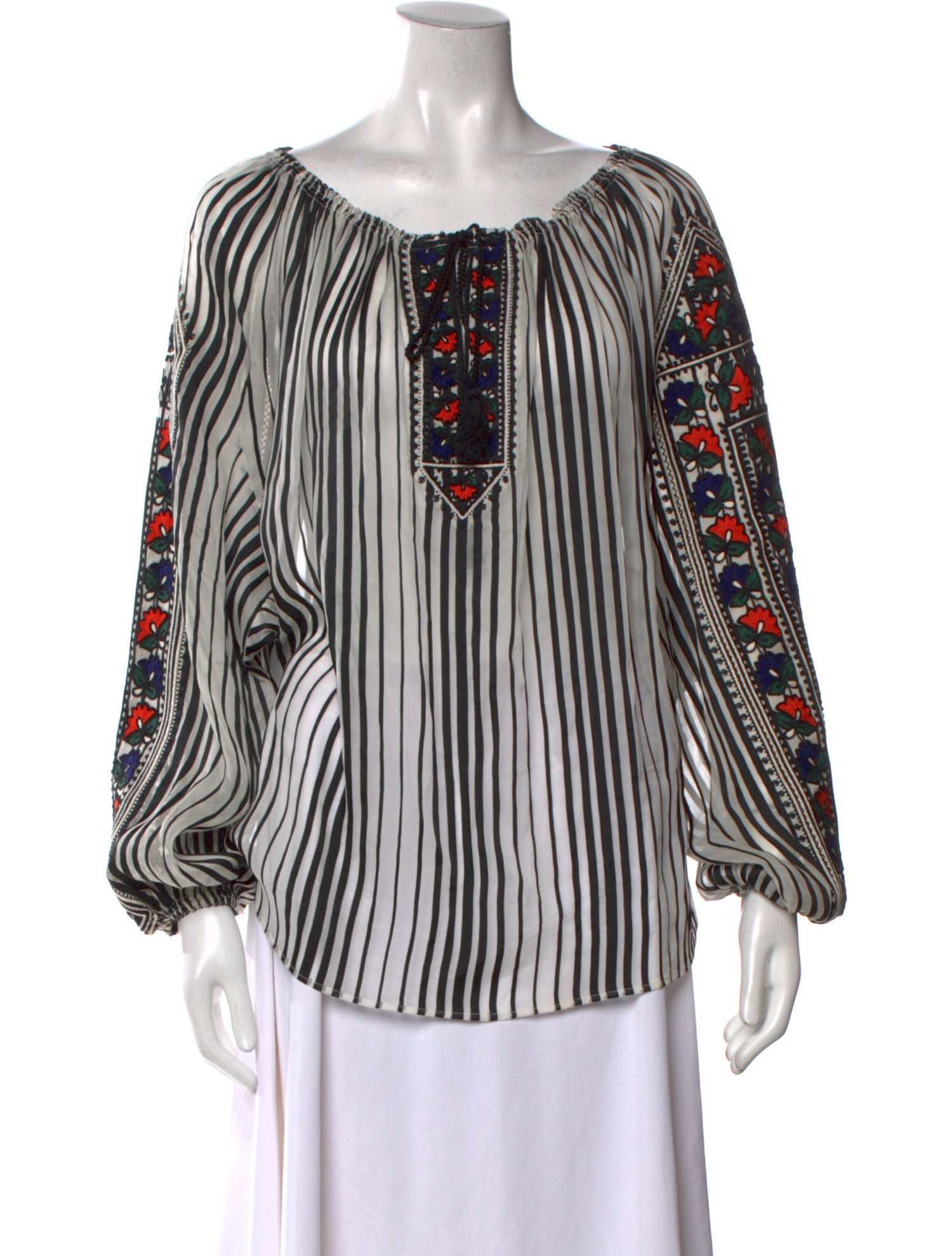 Jean Paul Gaultier 2010's Striped Blouse