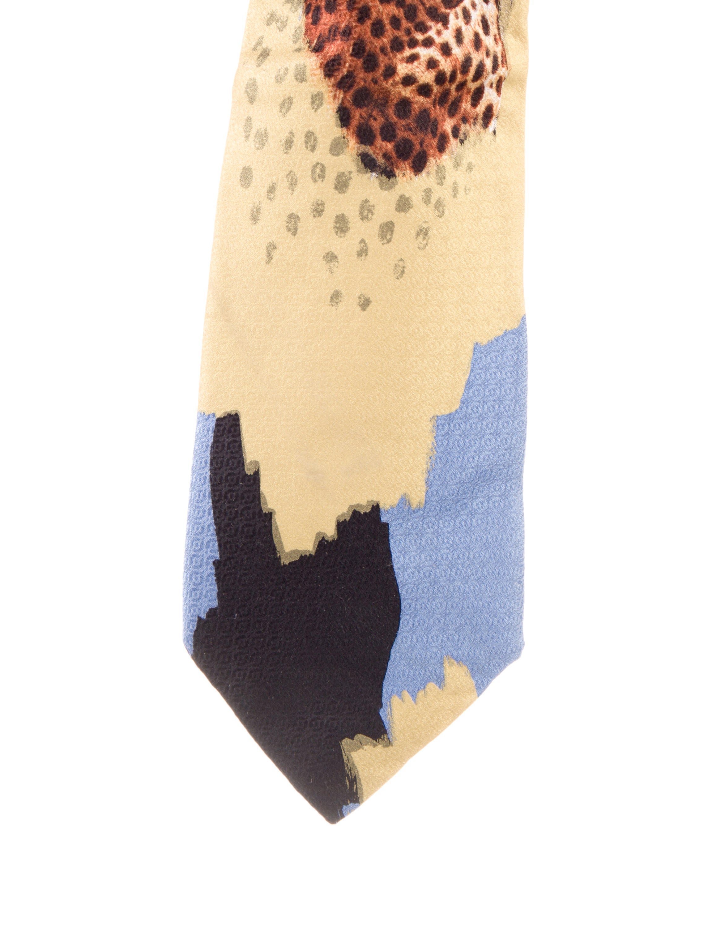 Jean Paul Gaultier Vintage 1996 Leopard Print Tie