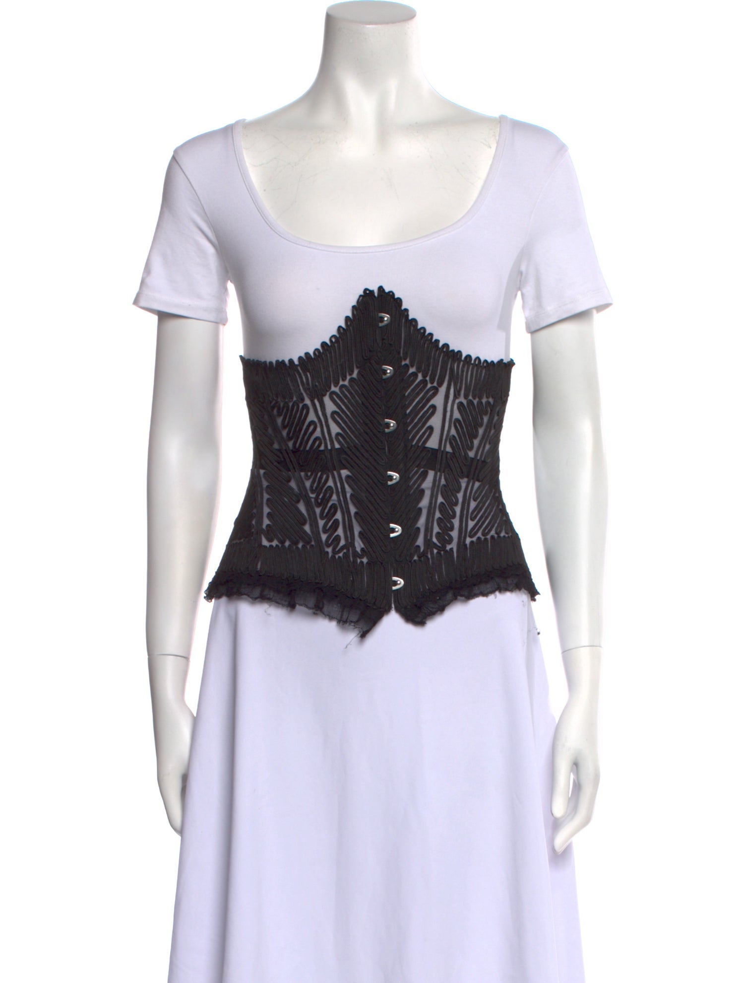 Jean Paul Gaultier x La Perla 2011 corset T-Shirt