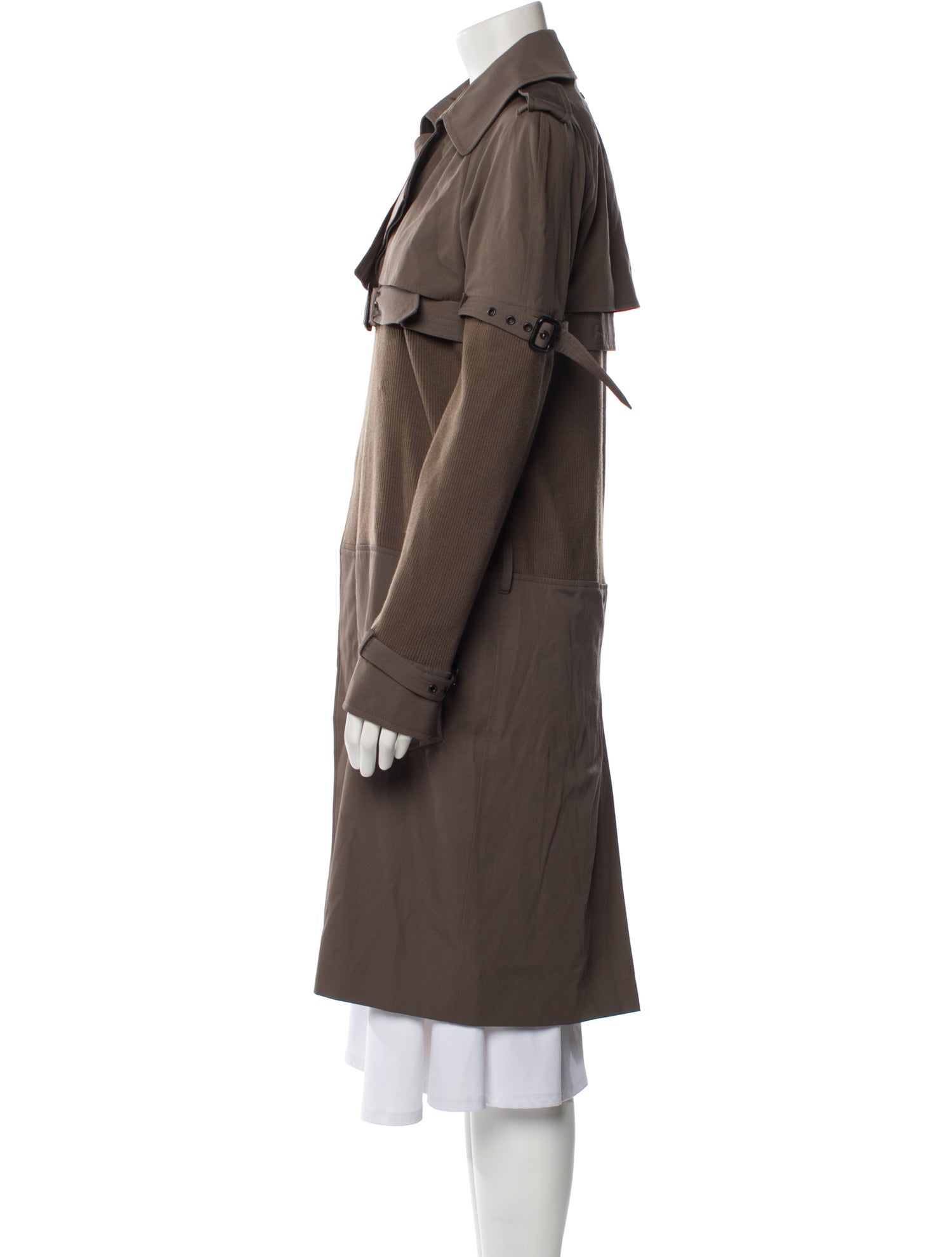 Jean Paul Gaultier Virgin Wool Trench Coat