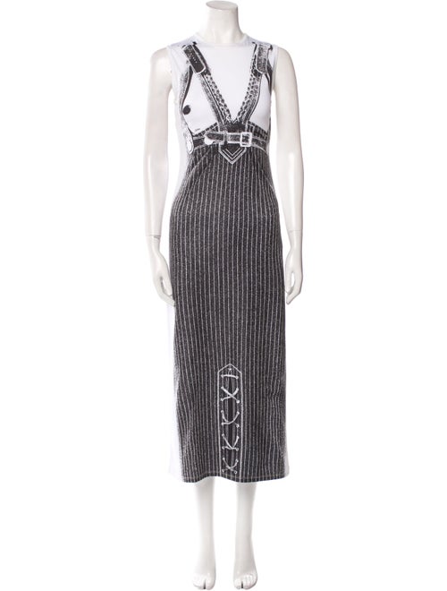 Jean Paul Gaultier Striped Long Dress