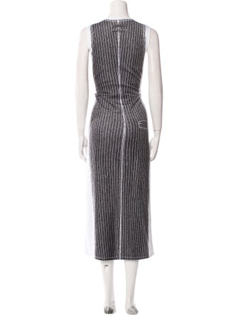 Jean Paul Gaultier Striped Long Dress