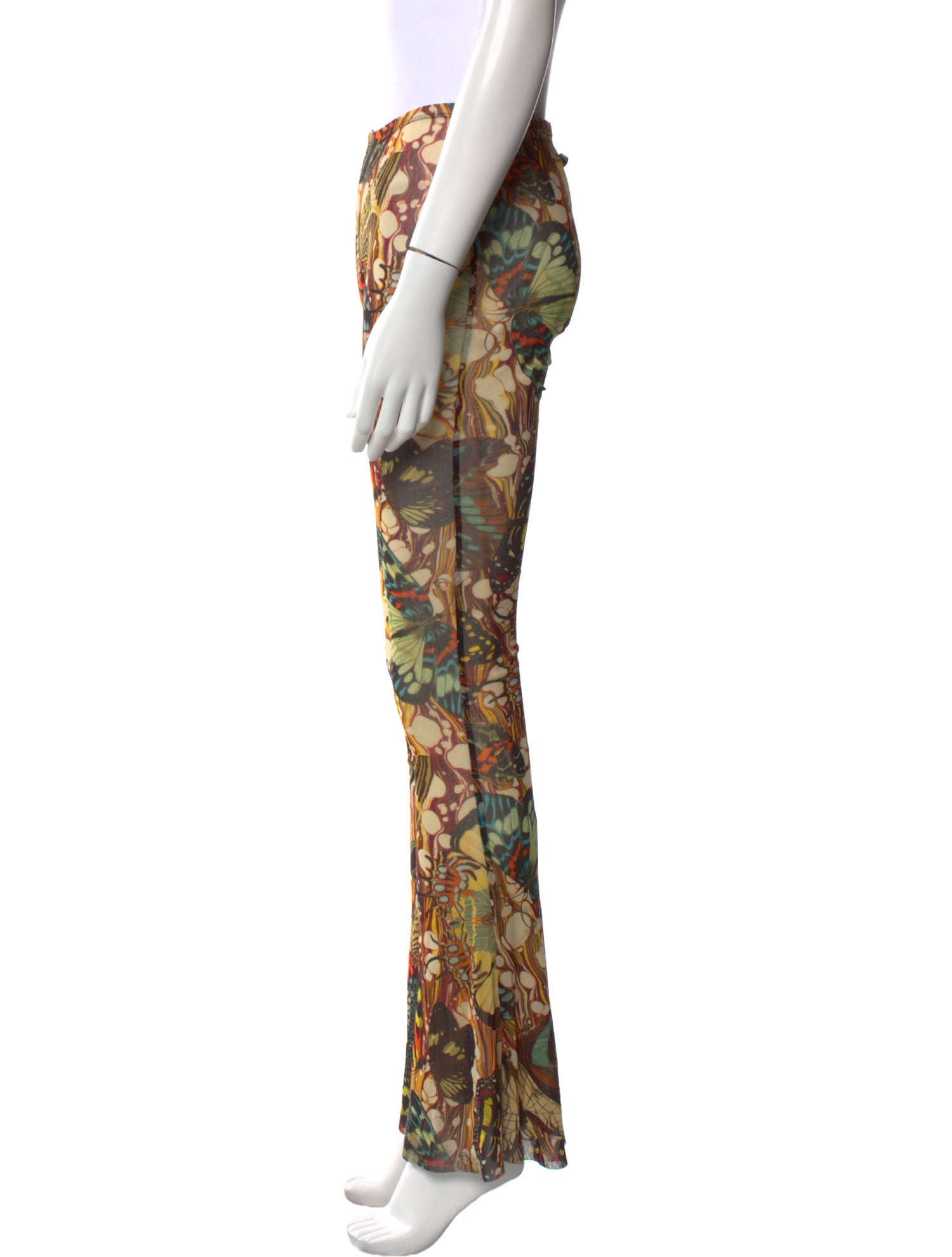 Jean Paul Gaultier Printed Wide Leg Pants
