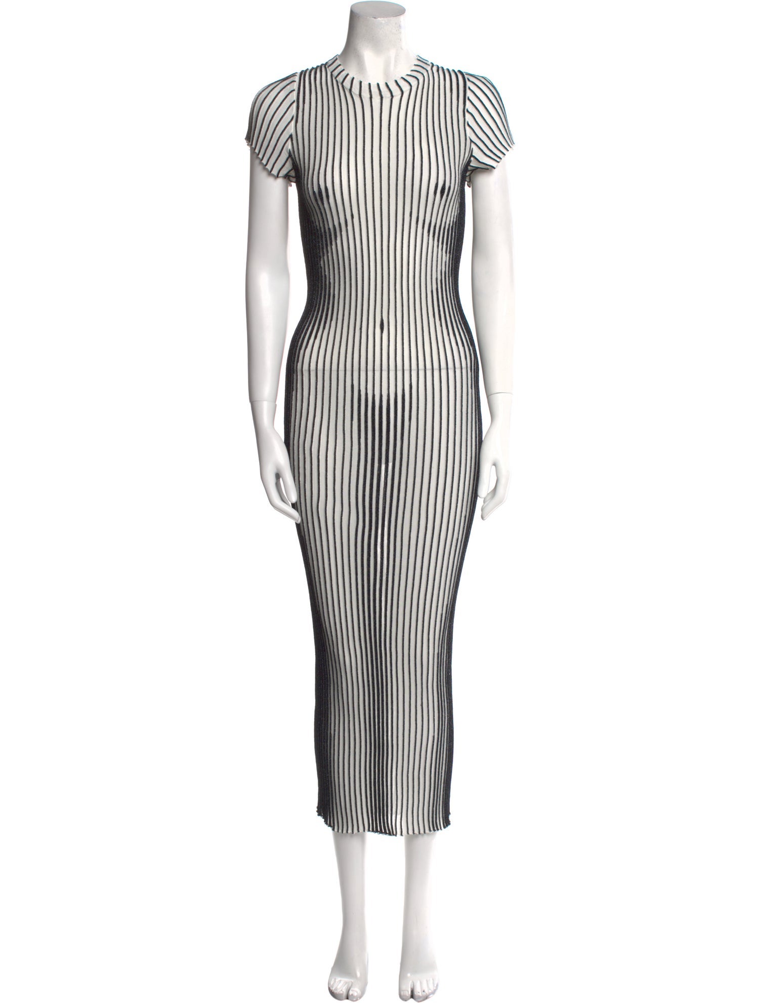 Jean Paul Gaultier Striped Long Dress