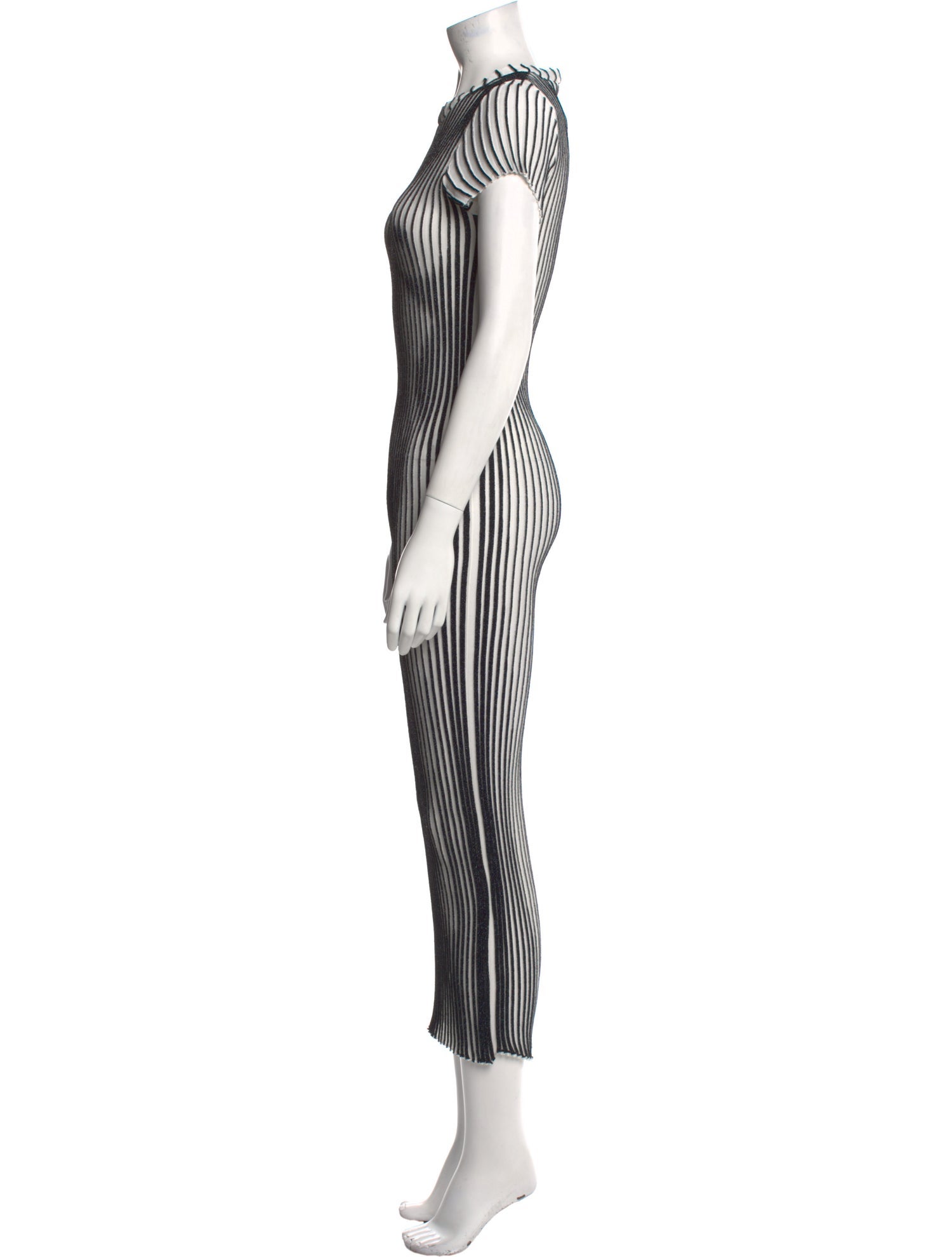 Jean Paul Gaultier Striped Long Dress