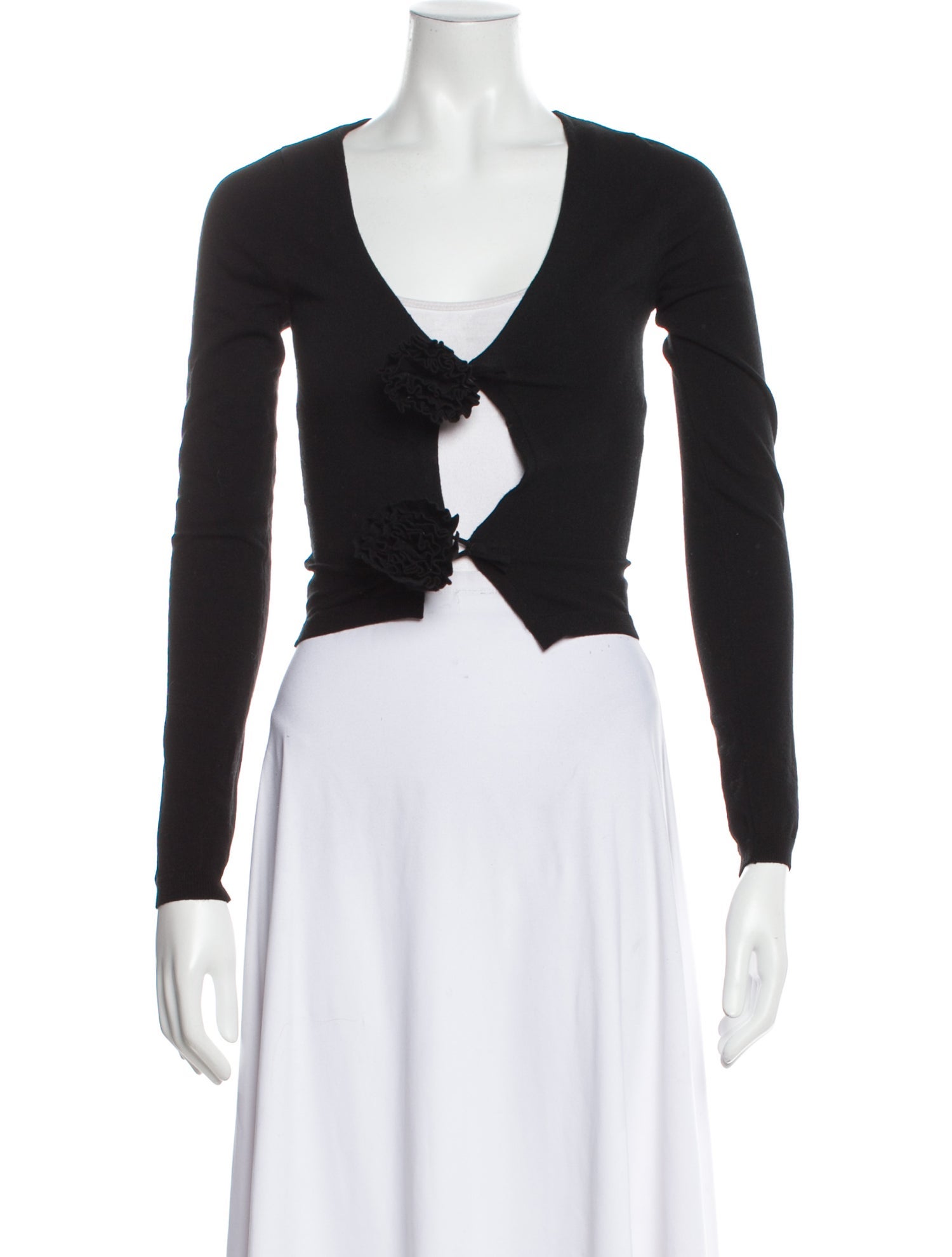Jean Paul Gaultier Virgin Wool V-Neck Sweater