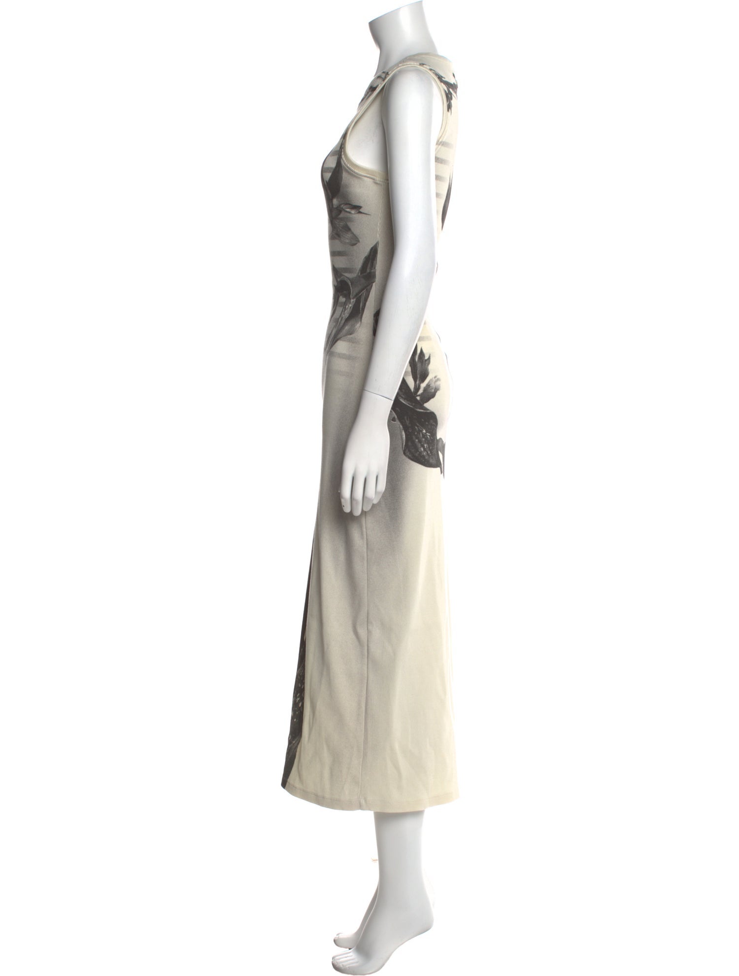 Jean Paul Gaultier Printed Long Dress w/ Tags