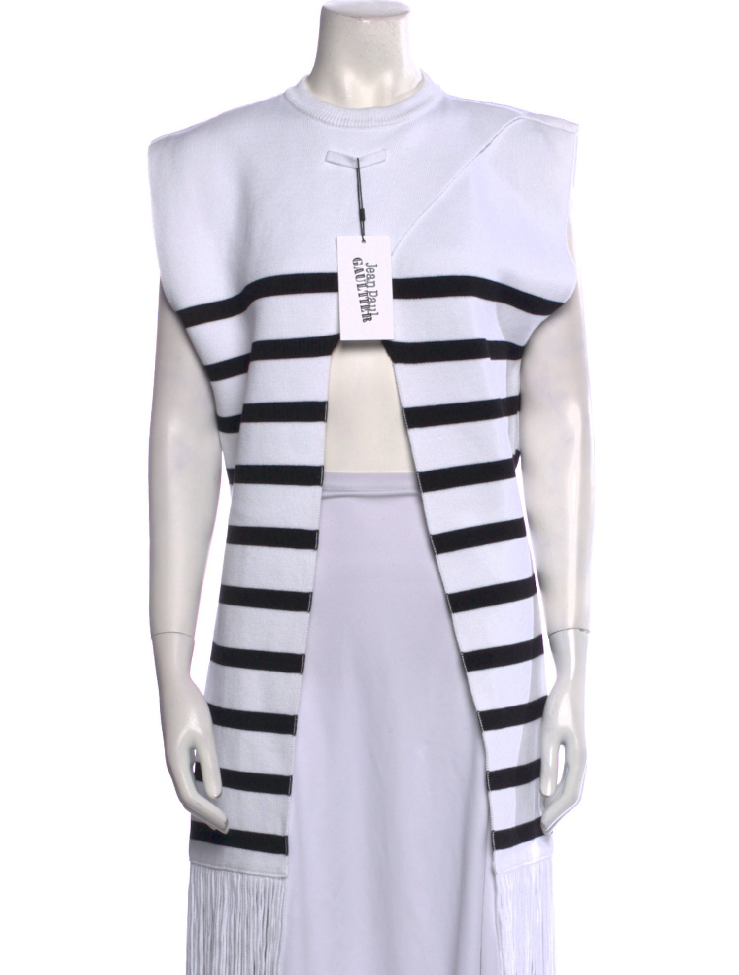 Jean Paul Gaultier Striped Mock Neck Sweater w/ Tags