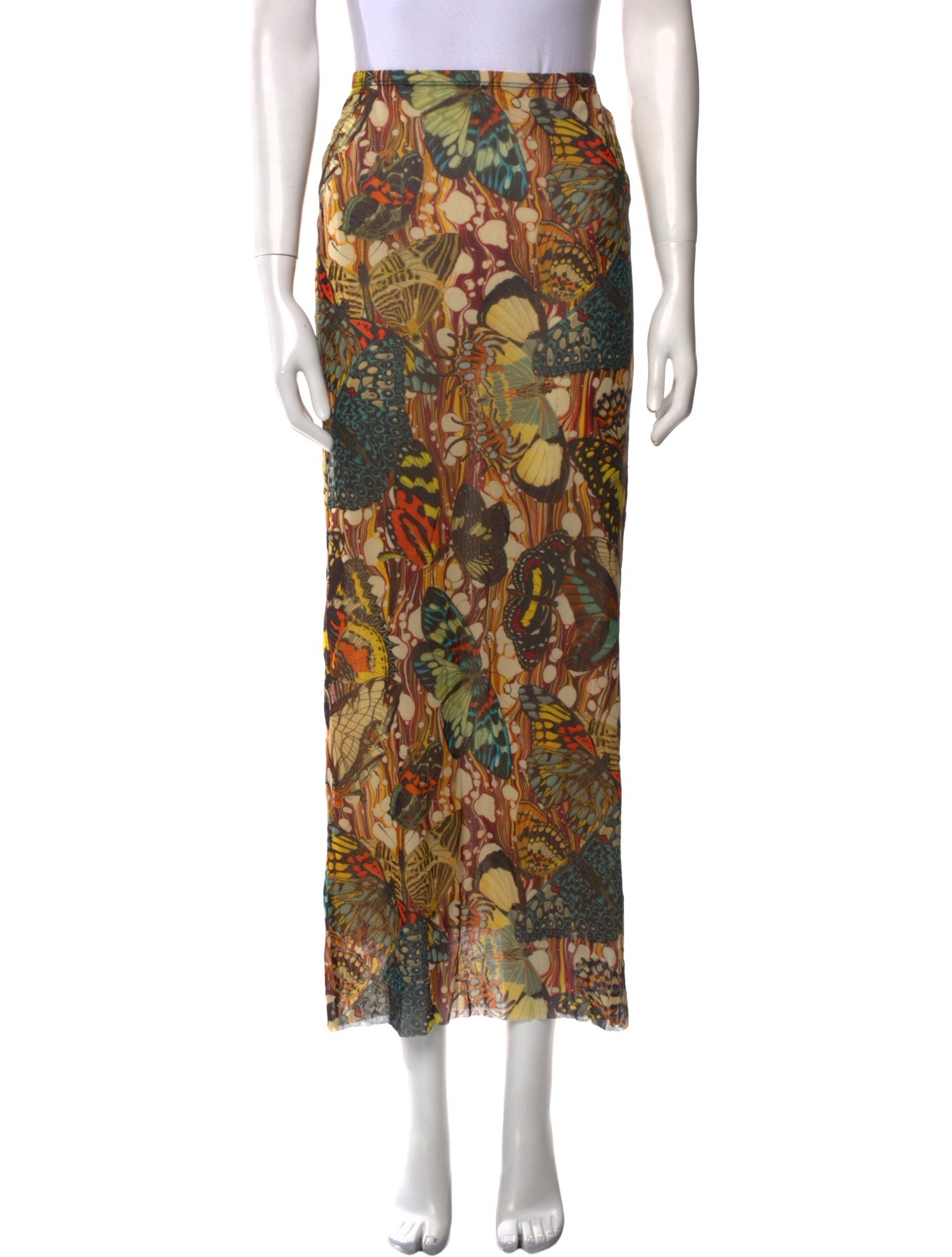 Jean Paul Gaultier Printed Long Skirt