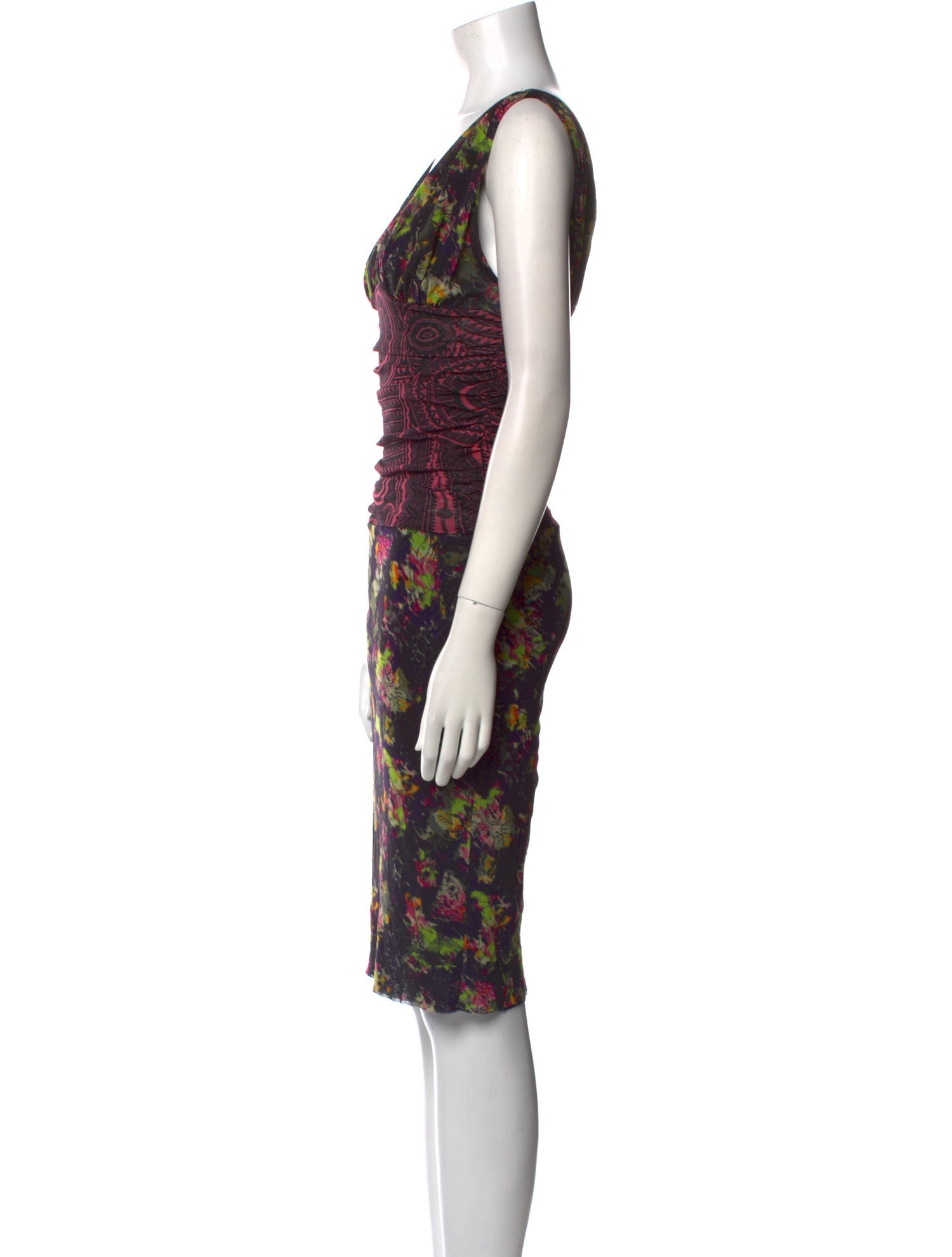 Jean Paul Gaultier Printed Knee-Length Dress