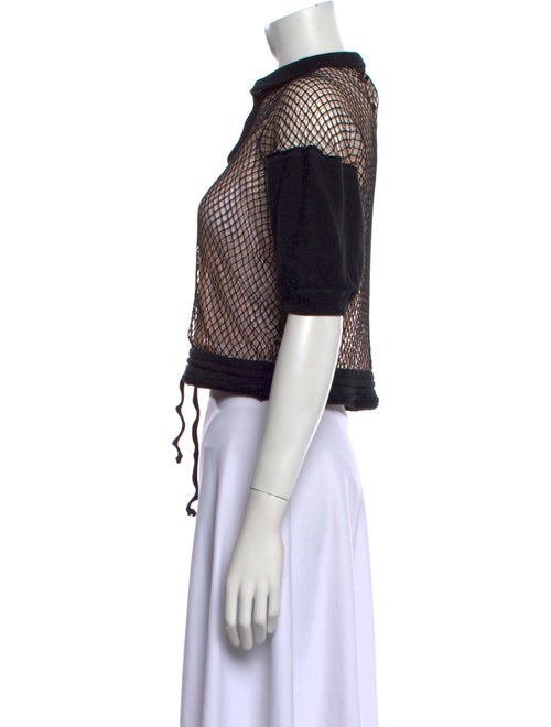 Jean Paul Gaultier 2013 Mock Neck Crop Top
