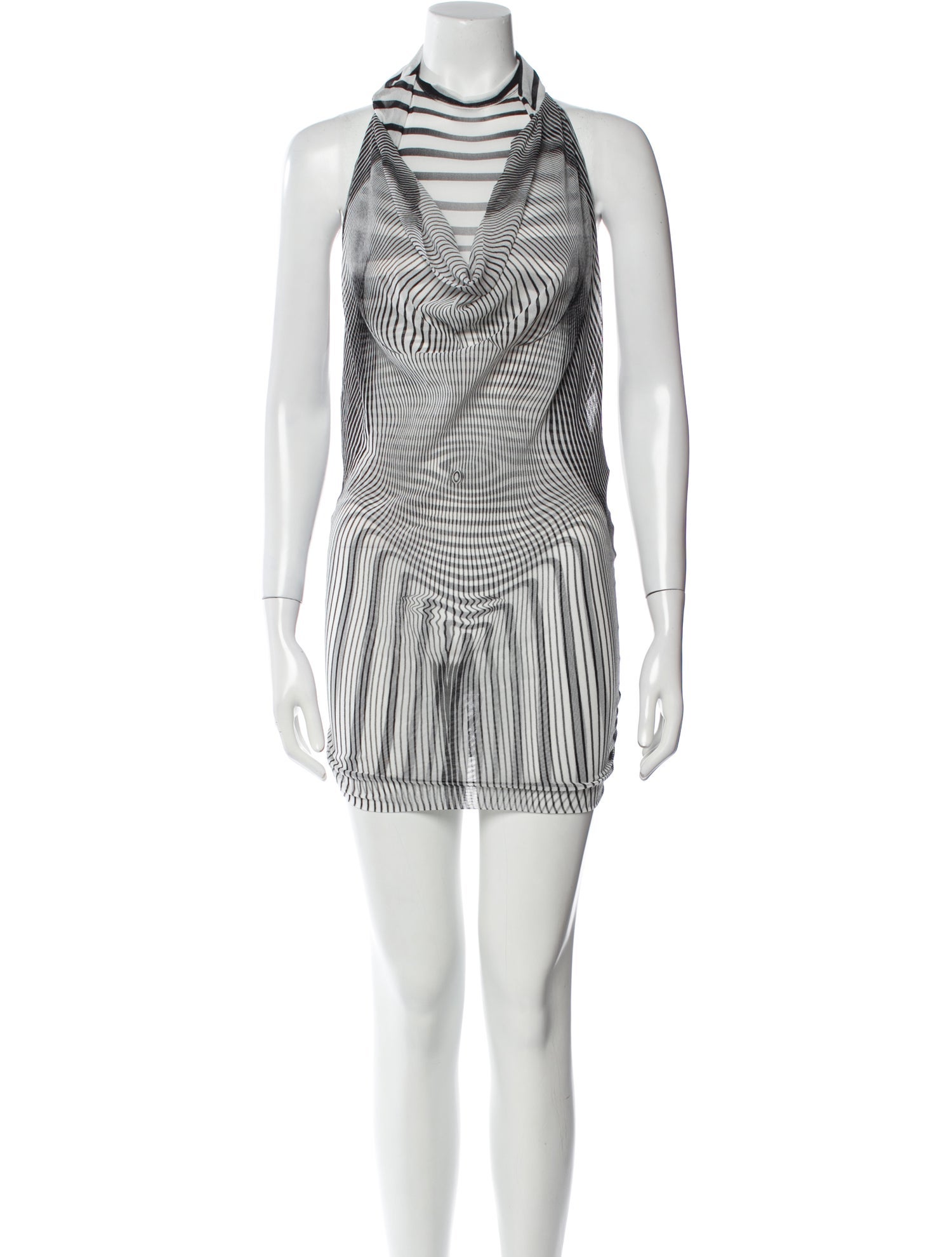 Jean Paul Gaultier Striped Mini Dress
