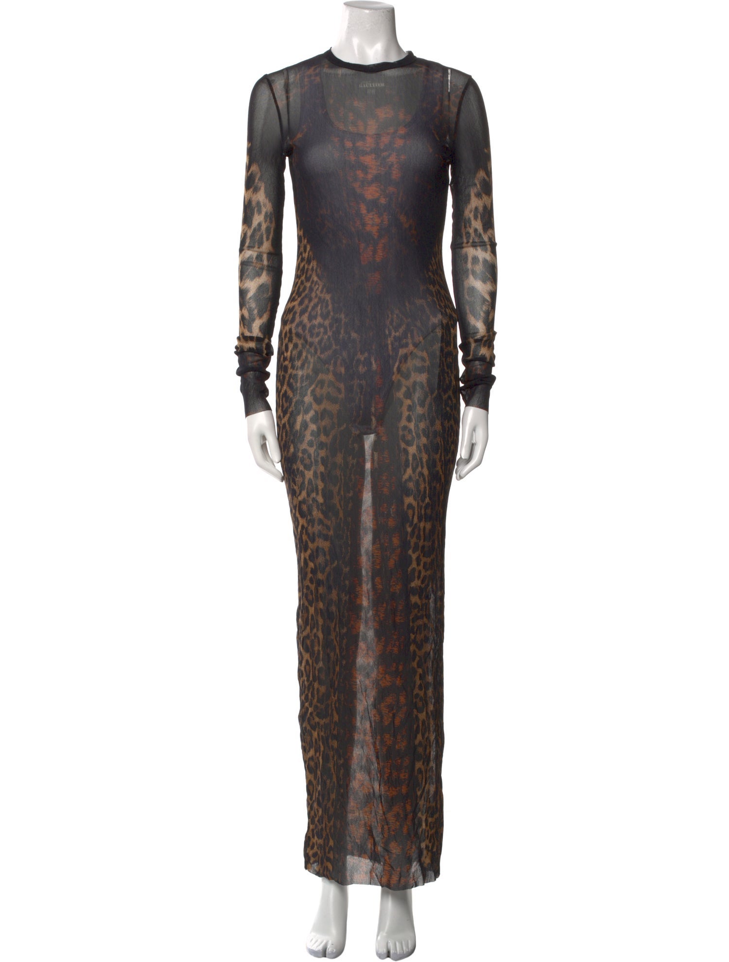 Jean Paul Gaultier Animal Print Long Dress