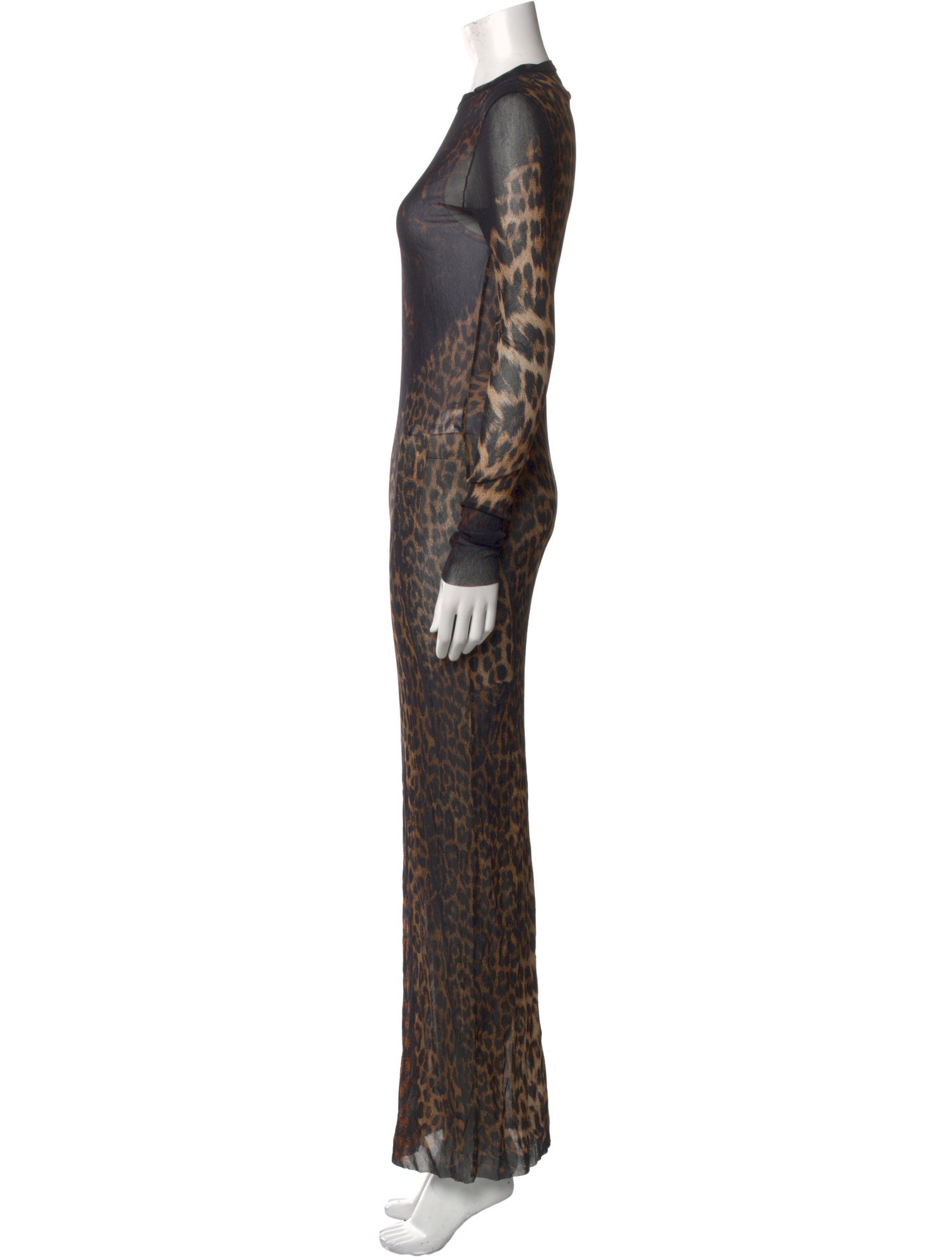 Jean Paul Gaultier Animal Print Long Dress