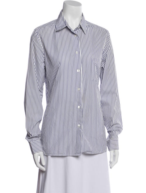 Jean Paul Gaultier 2010's Striped Button-Up Top