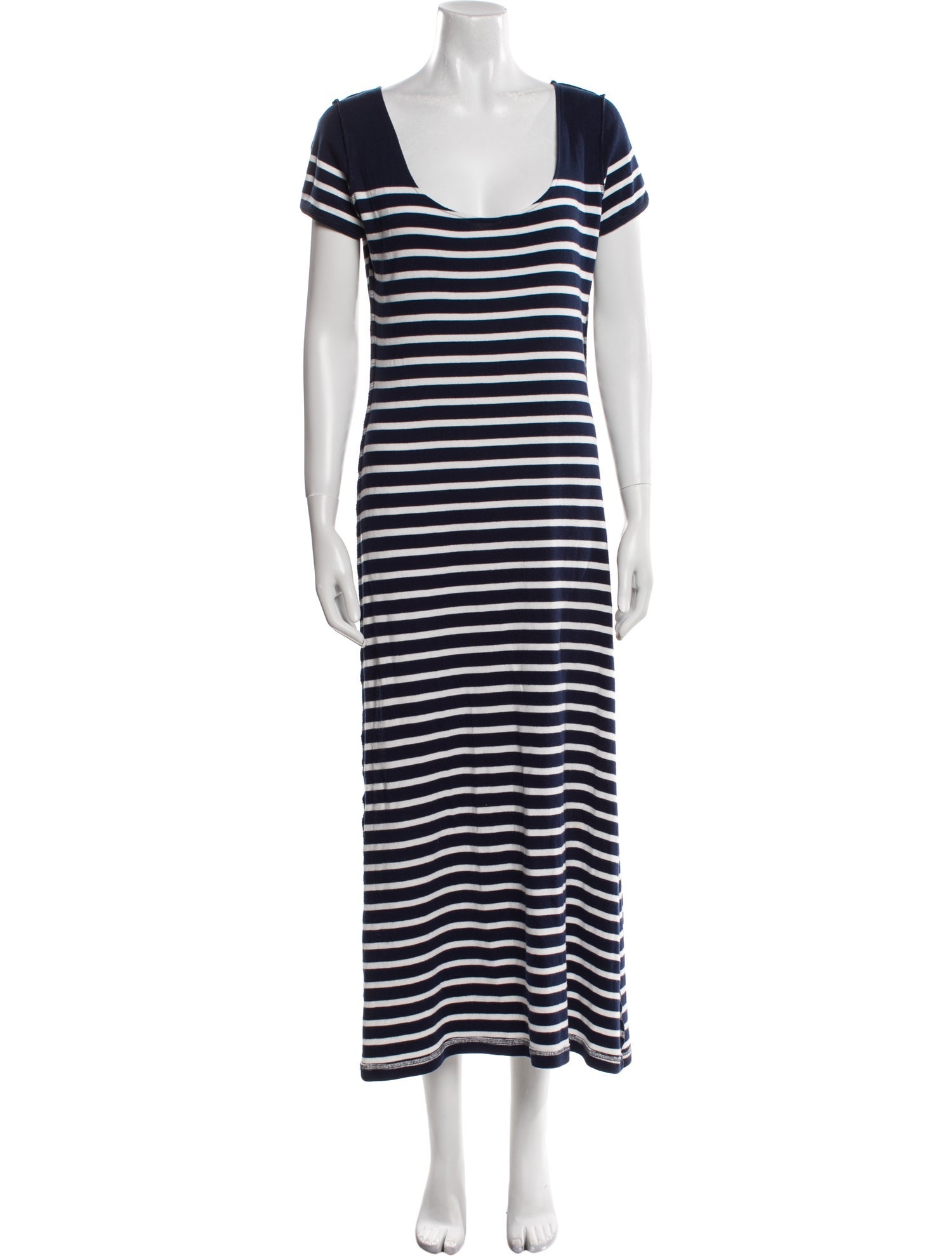 Jean Paul Gaultier Striped Long Dress
