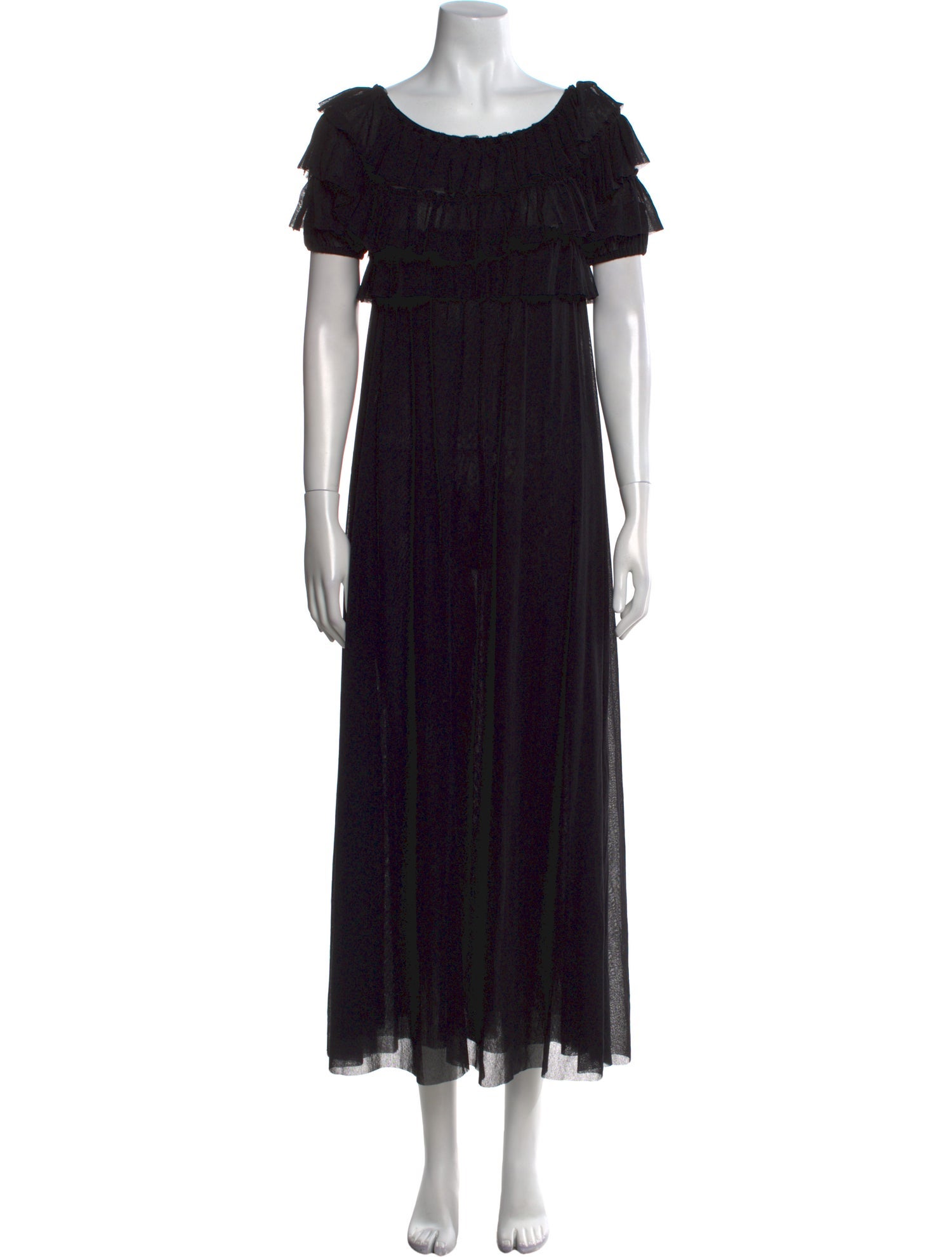 Jean Paul Gaultier Scoop Neck Long Dress
