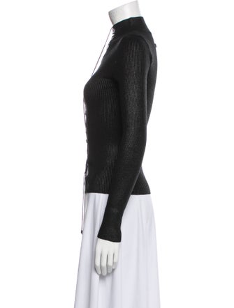 Jean Paul Gaultier Merino Wool Mock Neck Top