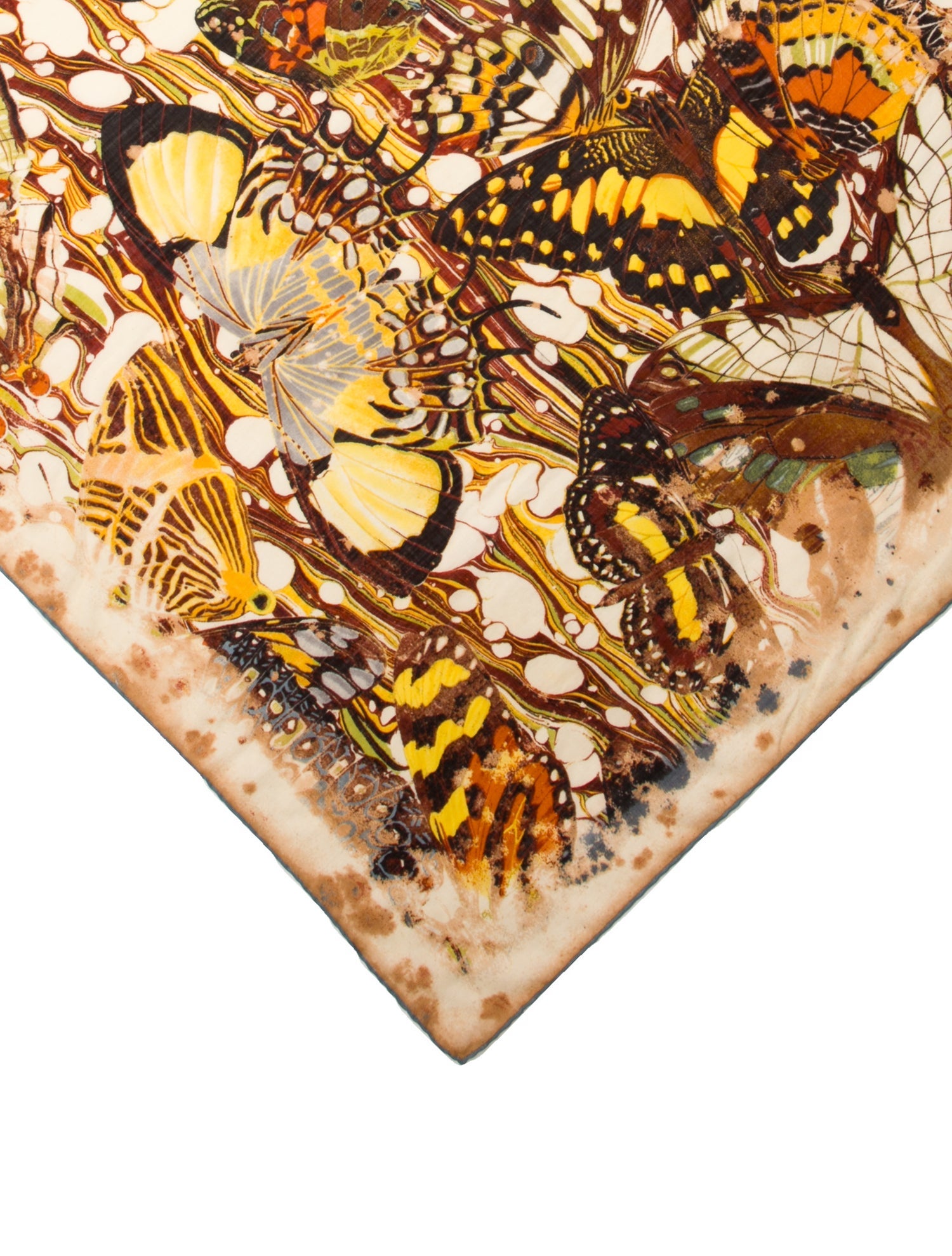 Jean Paul Gaultier Wool Floral Print Scarf