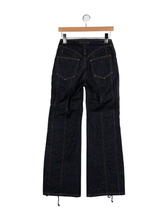 Jean Paul Gaultier Mid-Rise Wide Leg Jeans