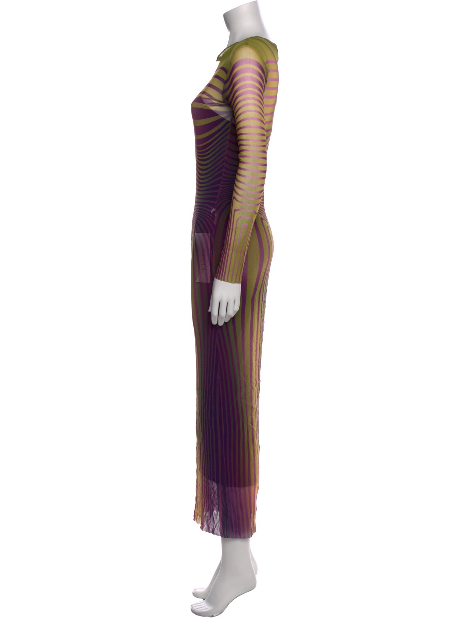 Jean Paul Gaultier Striped Long Dress