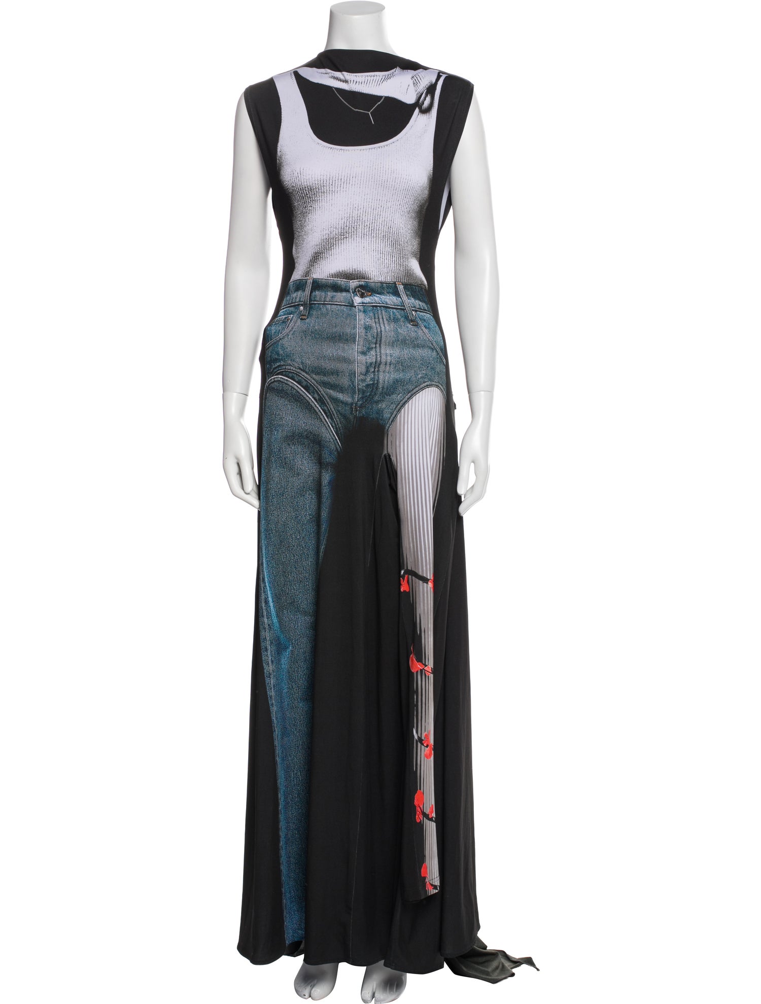 Jean Paul Gaultier x Y/Project Bateau Neckline Long Dress