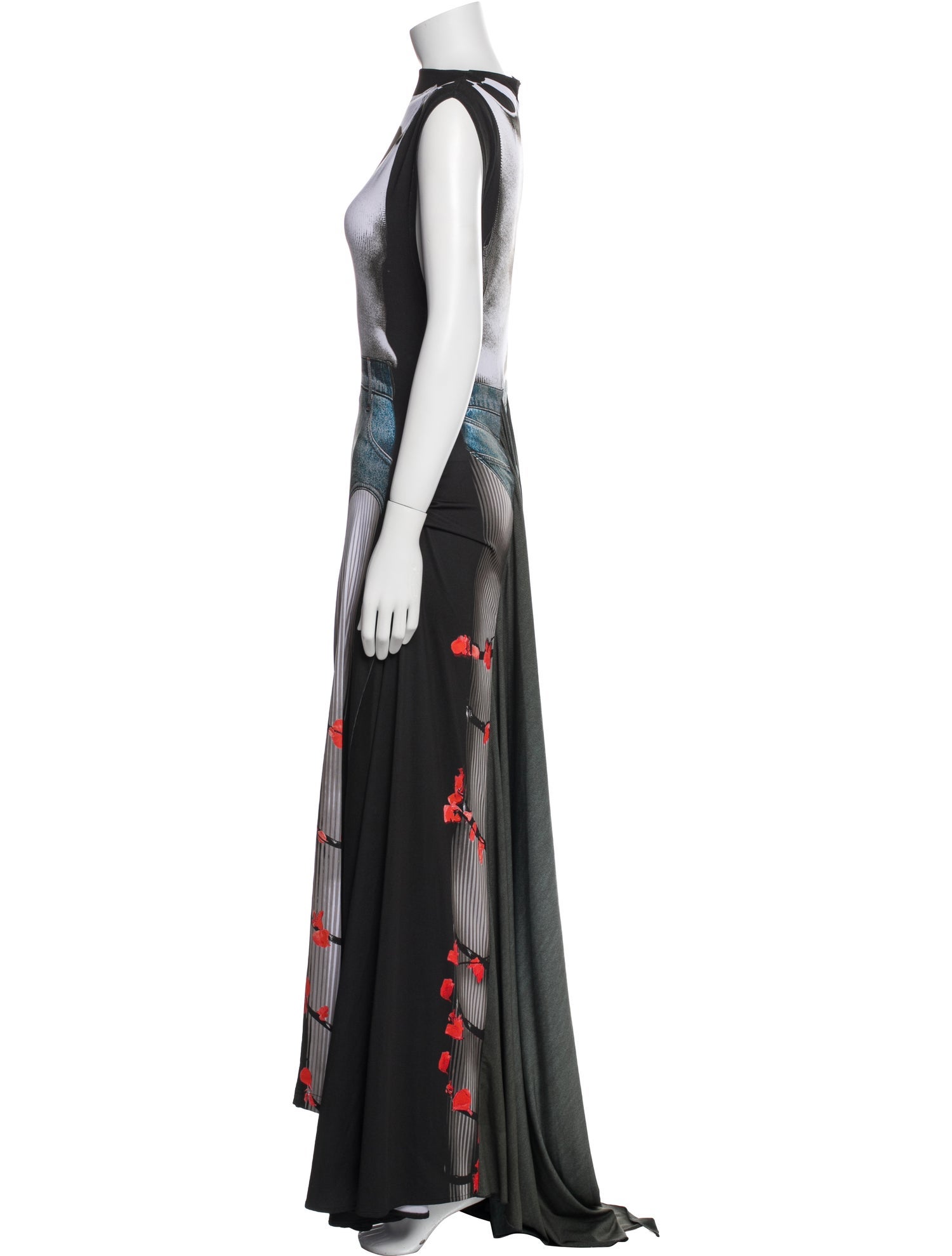 Jean Paul Gaultier x Y/Project Bateau Neckline Long Dress